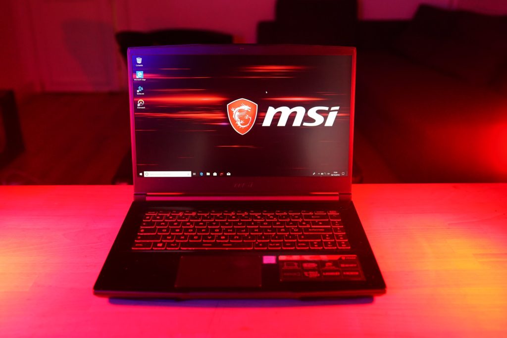 Le laptop gamer MSI GF63 8RD. Le laptop gamer MSI GF63 8RD.