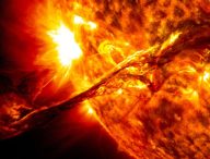 Une éruption solaire. // Source : Wikimedia/CC/NASA/GSFC/SDO