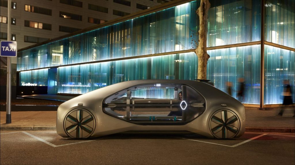 EZ-GO Concept, le véhicule autonome électrique et partagé de Renauld // Source : Renault
