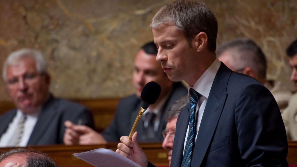 Franck Riester à l'Assemblée nationale. // Source : Richard Ying