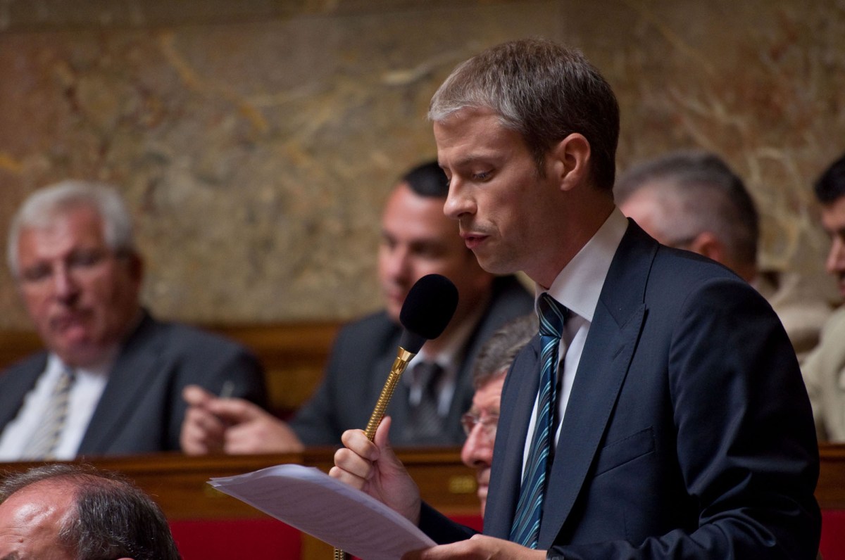 Franck Riester à l'Assemblée nationale. // Source : Richard Ying