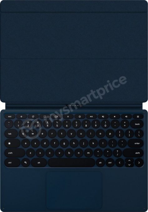 Le clavier détachable possède des touches rondes, ainsi qu'un raccourci pour Google Assistant // Source : mysmartprice.com Le clavier détachable possède des touches rondes, ainsi qu'un raccourci pour Google Assistant // Source : mysmartprice.com