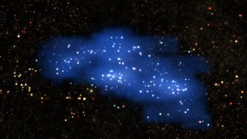 Hyperion, la plus grande structure né aussi tôt dans l'univers. // Source : ESO/L. Calçada & Olga Cucciati et al.