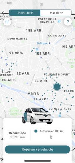 Application Moov'in.Paris // Source : Capture d'écran Numerama