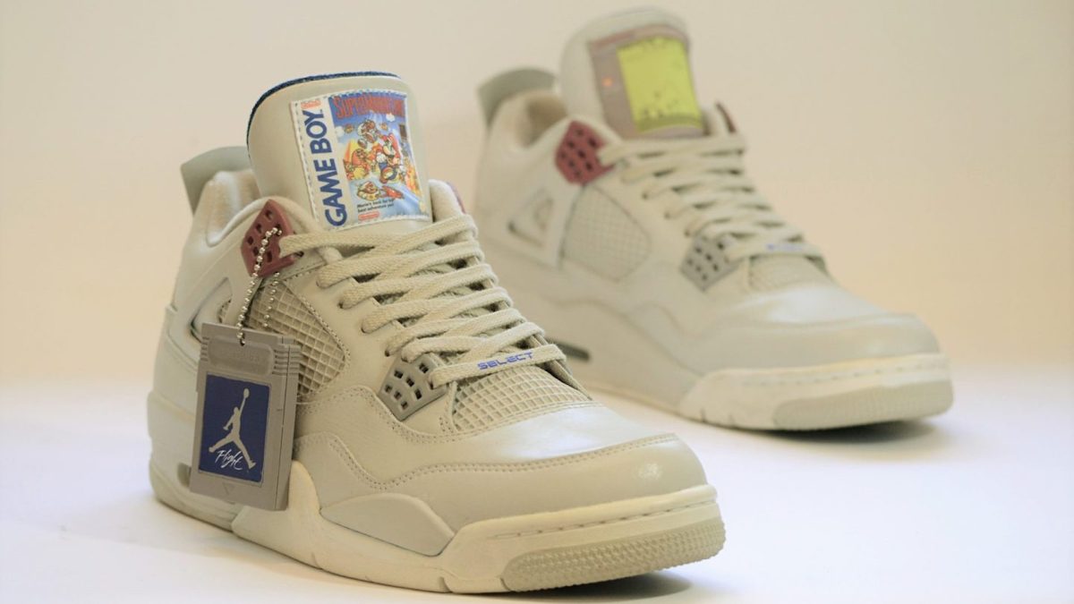 Les Jordan IV X Gameboy, disponibles en 4 exemplaires // Source : Freaker Sneaks