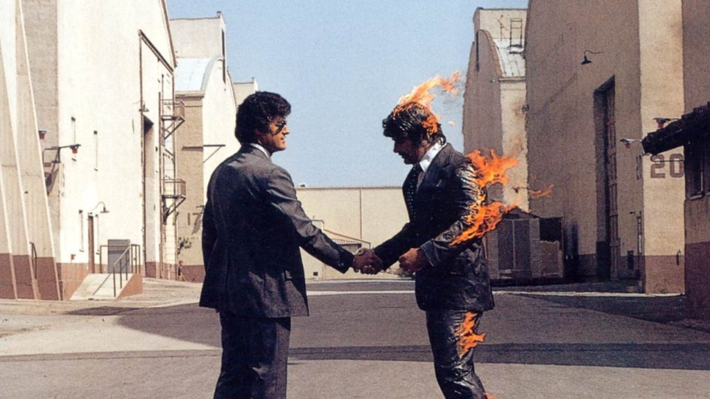 La pochette de Wish You Were Here // Source : Pink Floyd La pochette de Wish You Were Here // Source : Pink Floyd