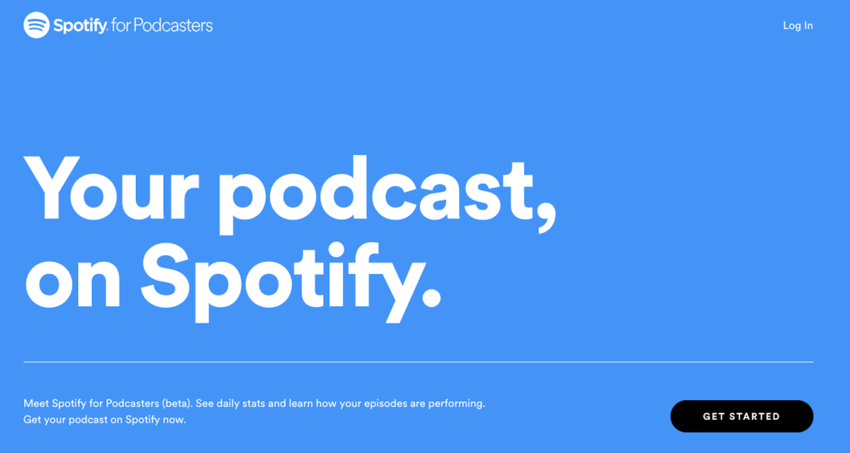 Spotify for Podcasters // Source : Spotify