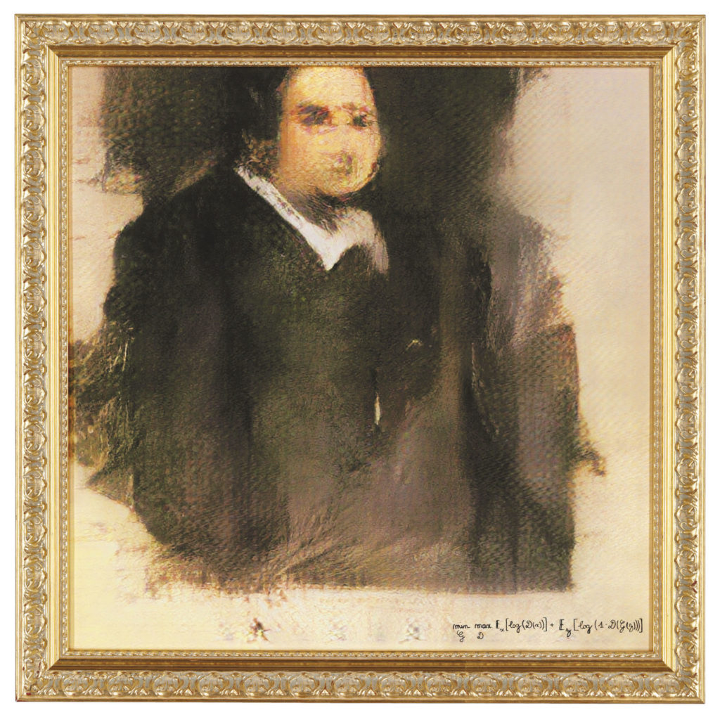 Le portrait d'Edmond Belamy a été vendu à plus de 400 000 dollars. // Source : Christie's