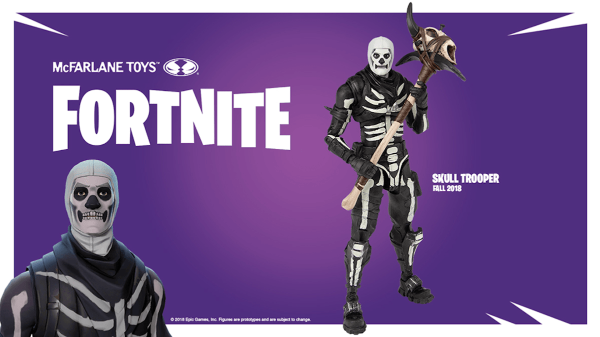 Le skin Skull Trooper en figurine // Source : McFarlane