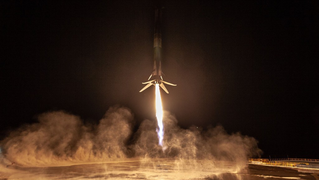 L'atterrissage en Californie. // Source : SpaceX