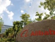 Le logo du site de vente Alibaba. // Source : Alibaba