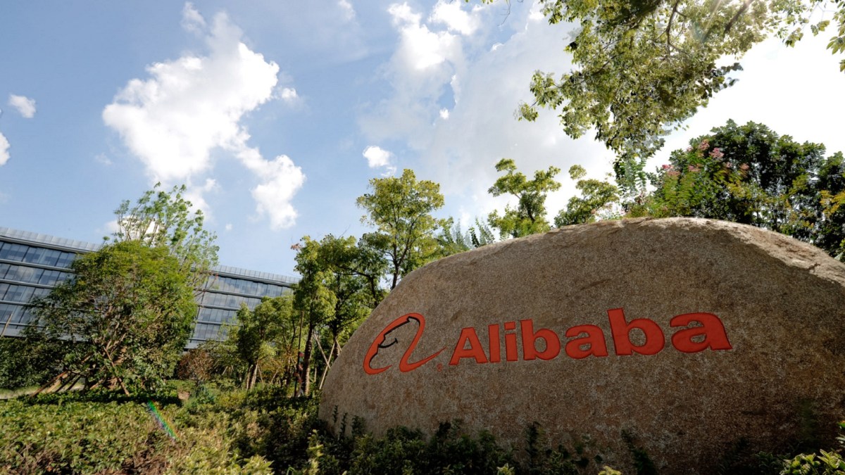 Le logo du site de vente Alibaba. // Source : Alibaba