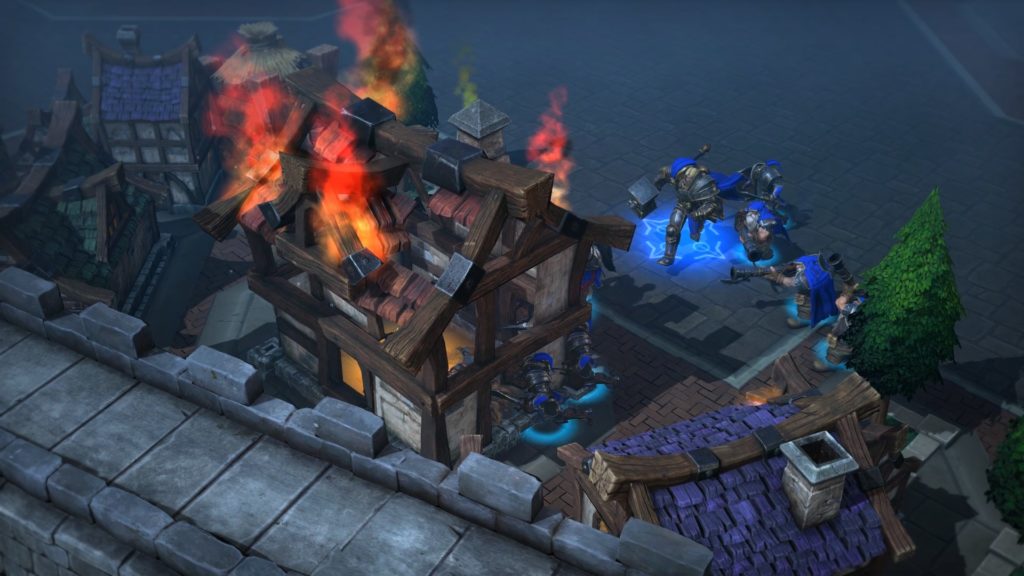 Il faut détruire certains bâtiments pour trouver les villageois à tuer. // Source : Blizzard