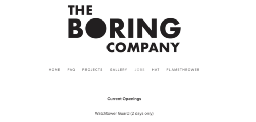 The Boring Company // Source : The Boring Company