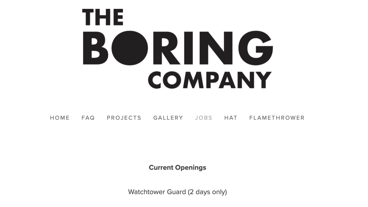 The Boring Company // Source : The Boring Company