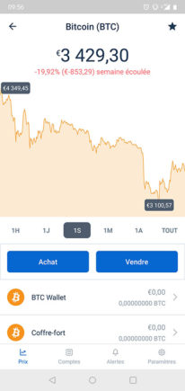 Coinbase bitcoin cours