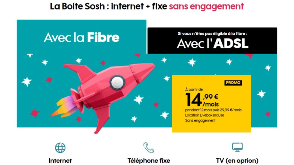 La boit Sosh à 14,99 euros