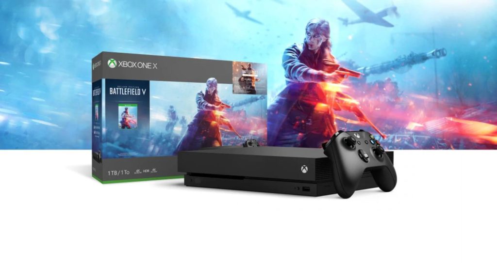 Xbox One X + Battlefield V // Source : Microsoft Store Xbox One X + Battlefield V // Source : Microsoft Store