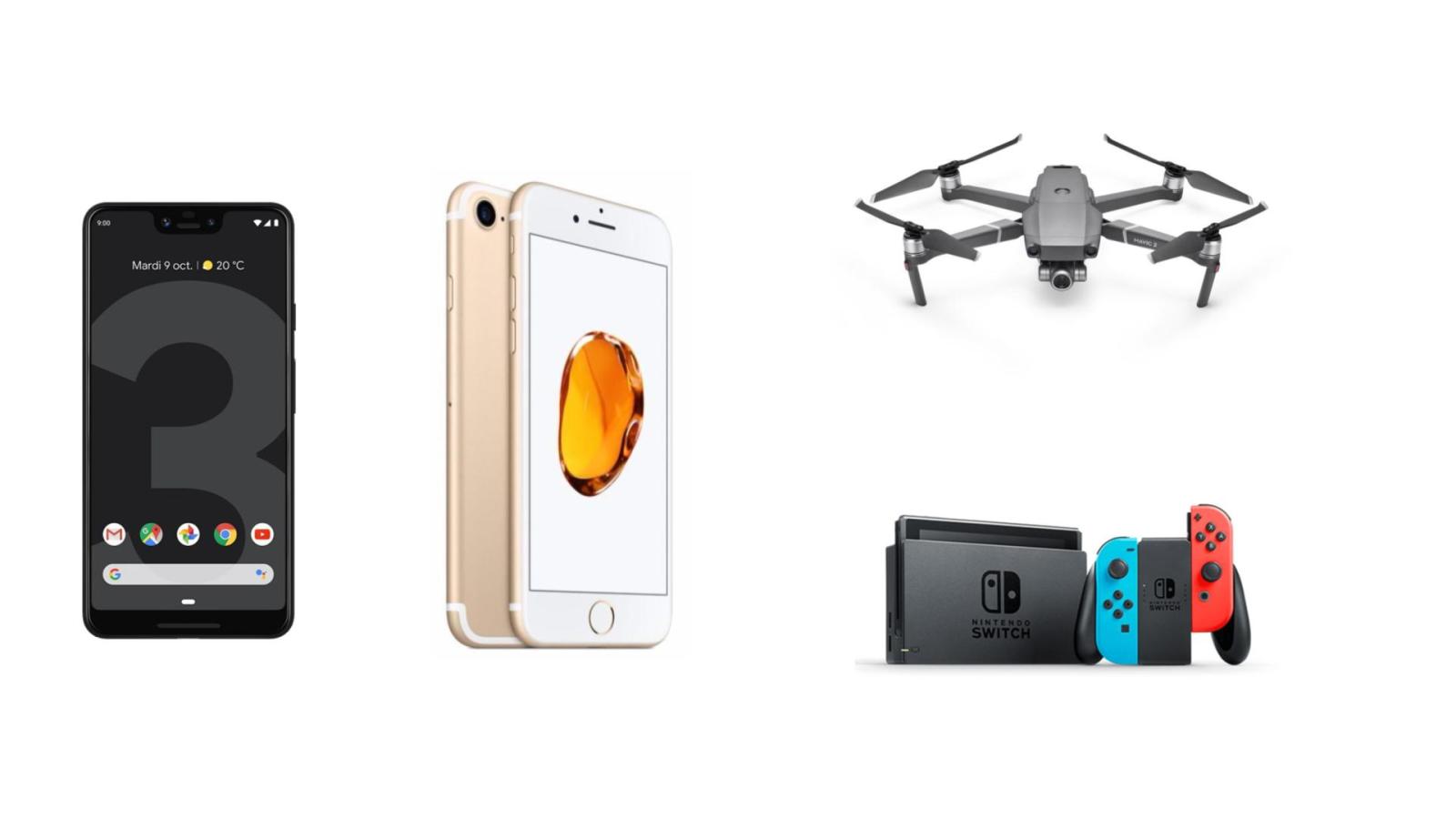 Google pixel 3 xl à 899 euros, iphone 7 à 299 euros et nintendo switch à 269 euros pour la black friday week d'ebay
