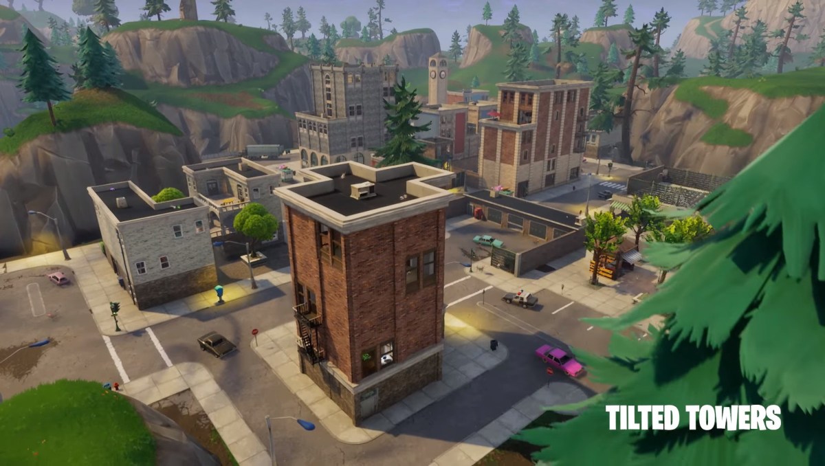 Tilted Towers dans Fortnite // Source : Epic Games