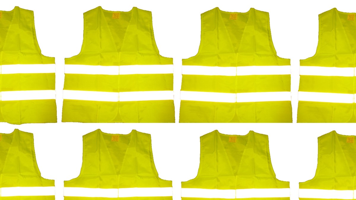 Le signe de ralliement du mouvement : le gilet jaune. // Source : Wikipédia / Numerama