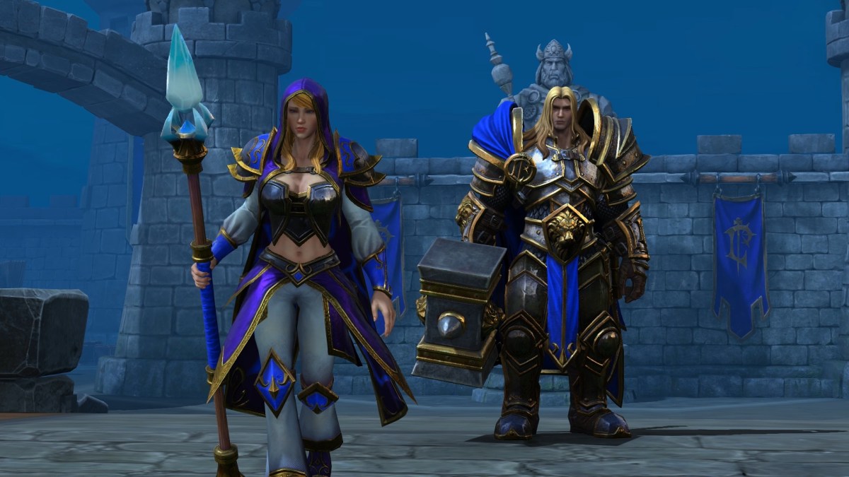 Jaina et Arthas, avec de nouveaux graphismes. // Source : Blizzard