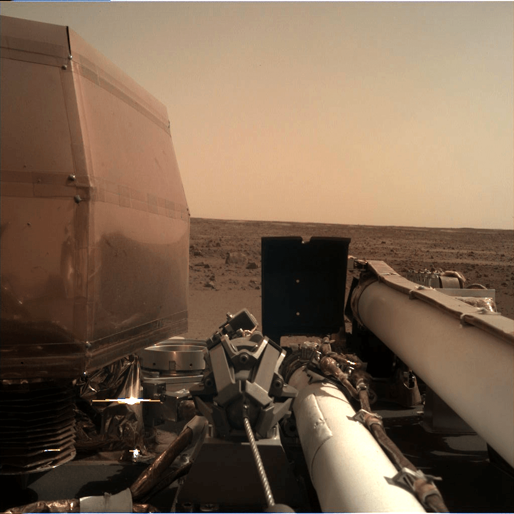 La vue de Mars capturée par InSight. // Source : NASA/JPL-Caltech