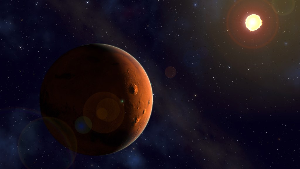 Mars et le Soleil. // Source : Flickr/CC/Kevin Gill