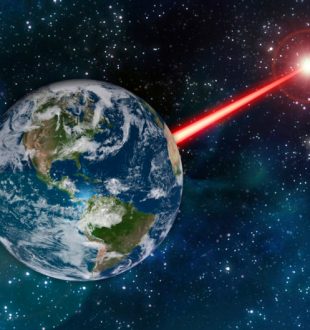 Un laser pour guider les extraterrestres jusqu'à nous. // Source : MIT News