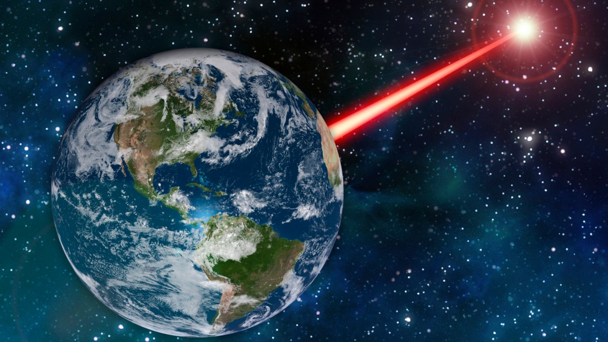 Un laser pour guider les extraterrestres jusqu'à nous. // Source : MIT News