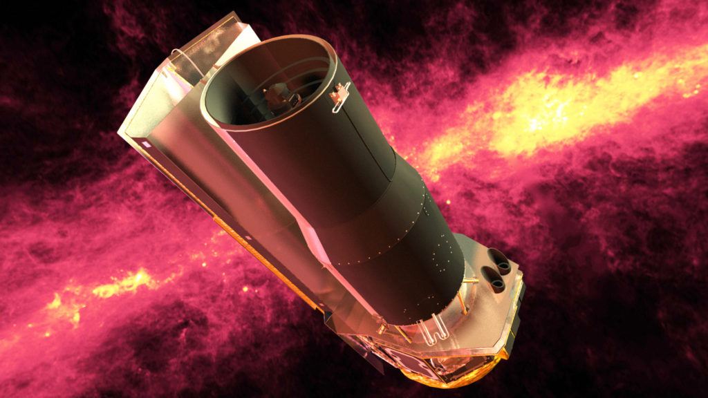 Le télescope spatial Spitzer. // Source : Wikimedia/CC/NASA/JPL-Caltech