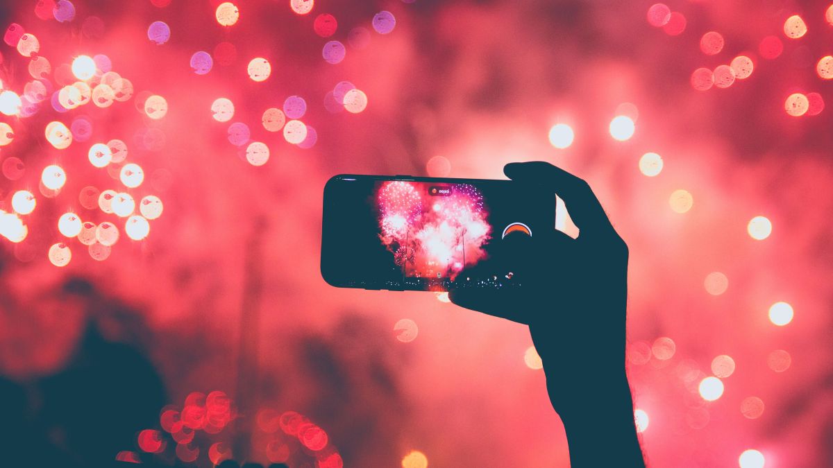 feu d’artifice smartphone