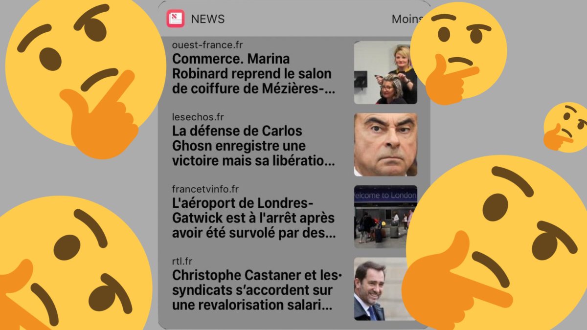 Capture d'écran de l'article de Sud Ouest dans Apple News // Source : Montage Numerama