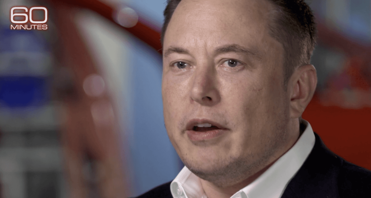 Elon Musk dans une interview pour 60 Minutes // Source : 60 Minutes (CBS)