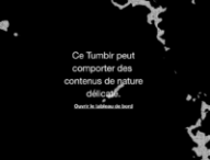 Capture d'écran d'un Tumblr français inaccessible le 18 décembre 2018