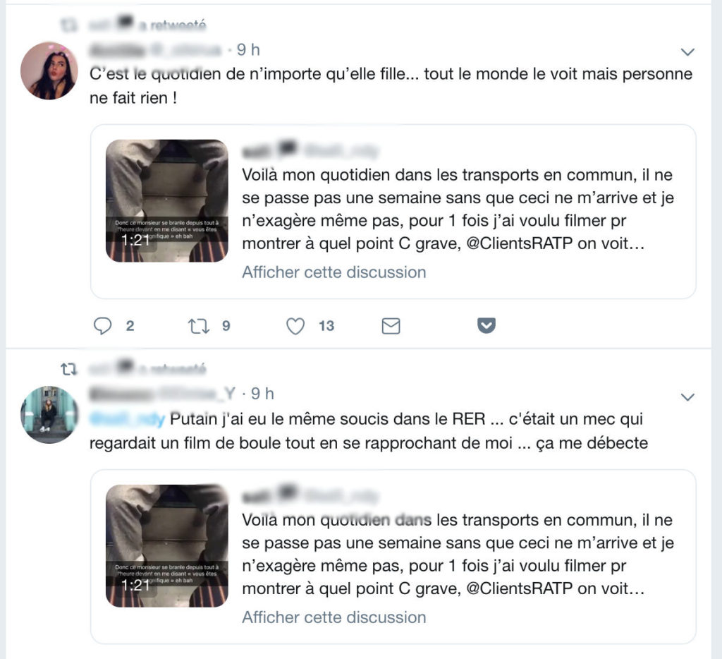 Des femmes témoignent également en réponse à cette vidéo // Source : Capture d'écran Numerama Des femmes témoignent également en réponse à cette vidéo // Source : Capture d'écran Numerama