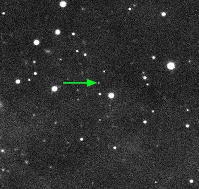 Cette photo de 2018 VG18 a été prise à l'aide du télescope japonais Subaru, à Hawaii. // Source : Scott S. Sheppard/David Tholen.