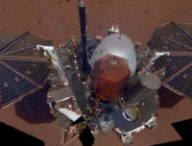 Le premier selfie d'InSight sur Mars. // Source : NASA/JPL-Caltech