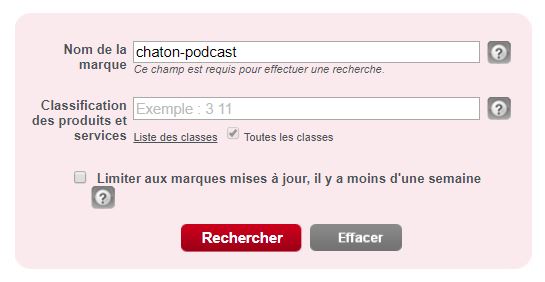 En plus de la recherche,  il est conseillé de contacter l'INPI. // Source : Capture d'écran INPI / Numerama