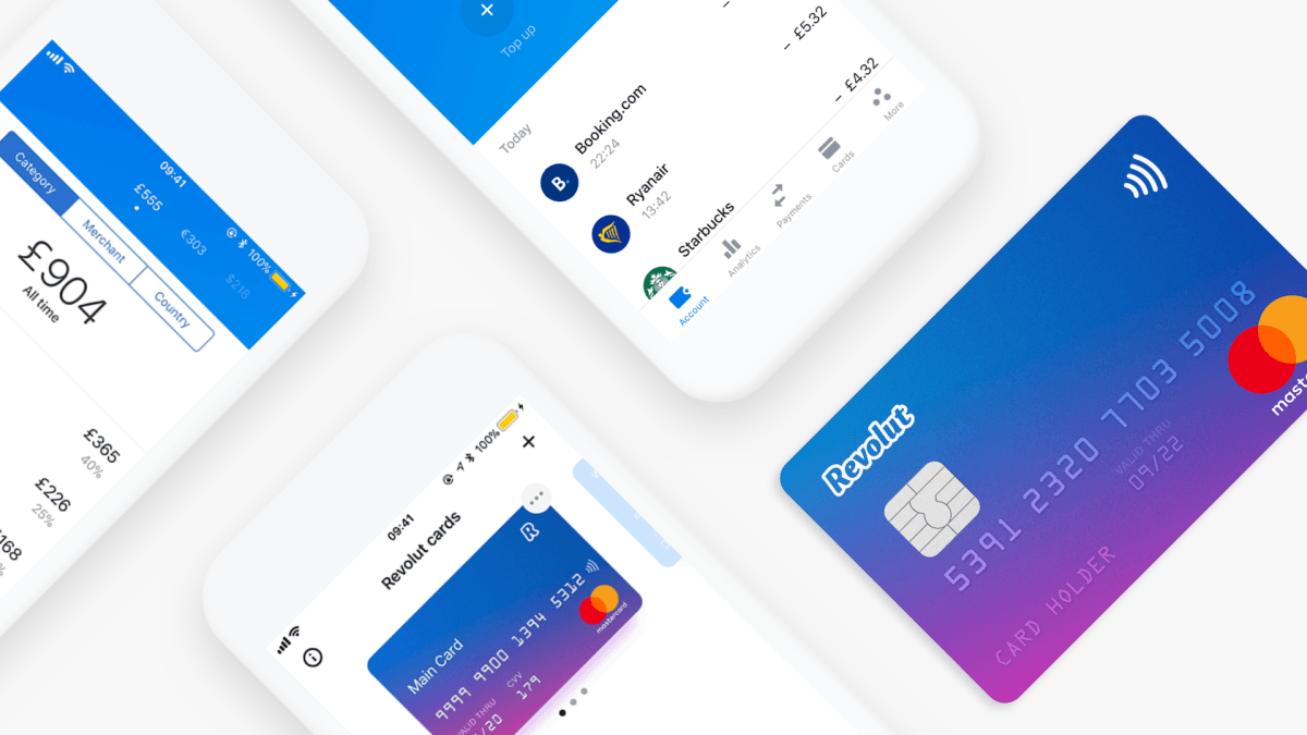 La banque anglaise mobile Revolut. // Source : Revolut