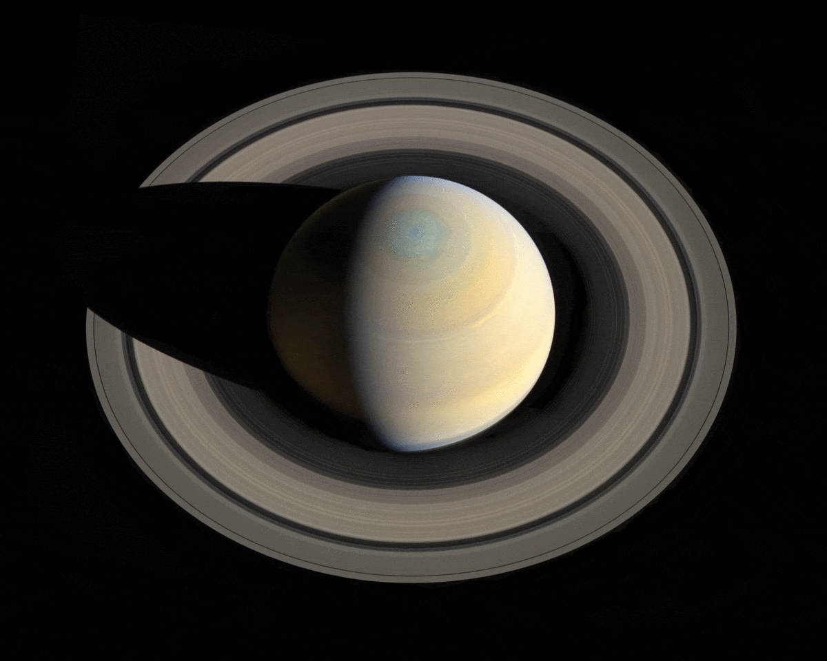 Les anneaux de Saturne sont en train de disparaître. // Source : NASA/Cassini/James O'Donoghue