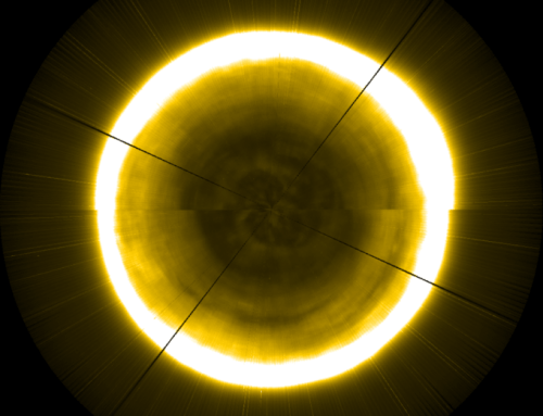 La première photo du pôle nord du Soleil. // Source : ESA/Royal Observatory of Belgium