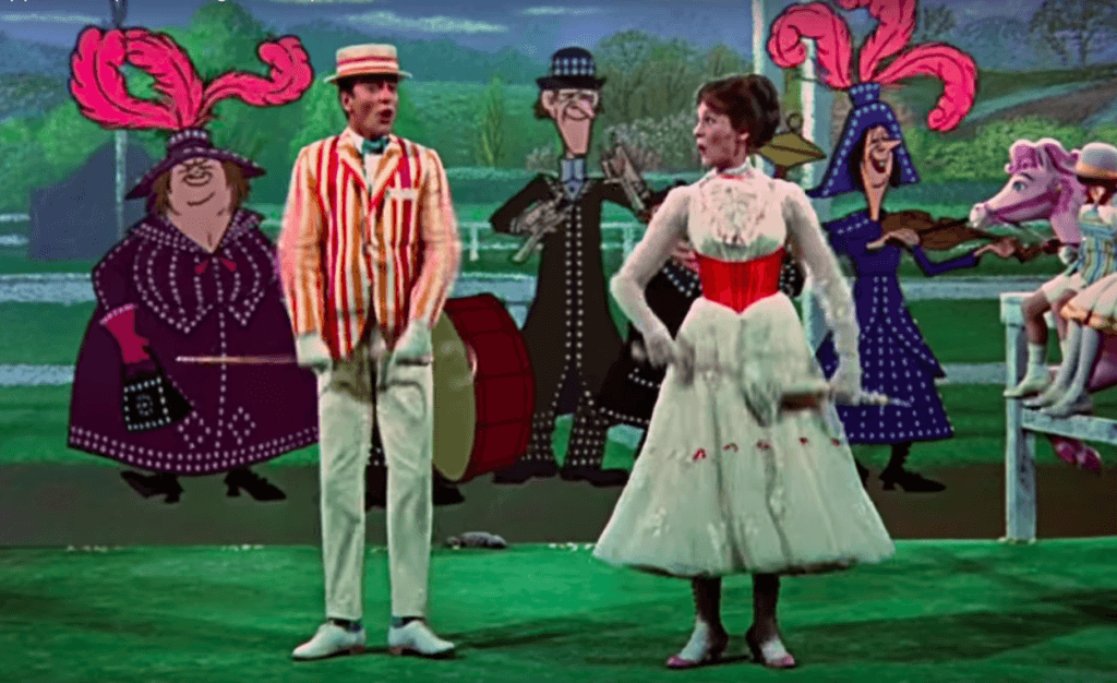 Supercalifragilisticexpialidocious avait marqué le premier film, Trick A Little Light Fantastic reprend le flambeau. // Source : Disney