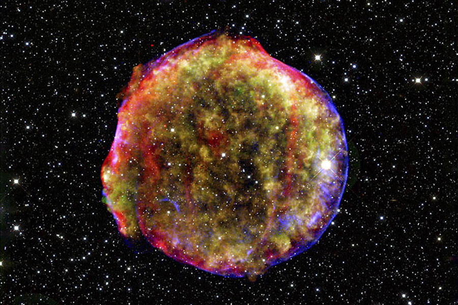 Les vestiges d'une supernova de type Ia. // Source : Flickr/CC/Nasa Blueshift