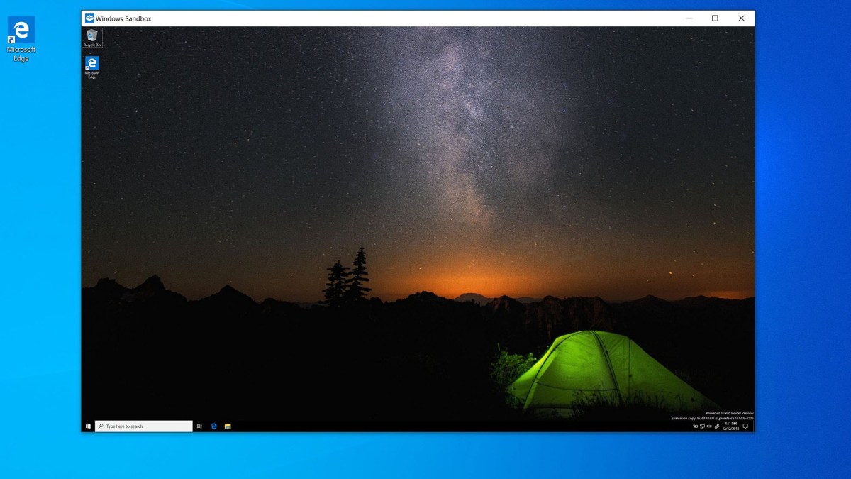 Windows Sandbox // Source : Microsoft