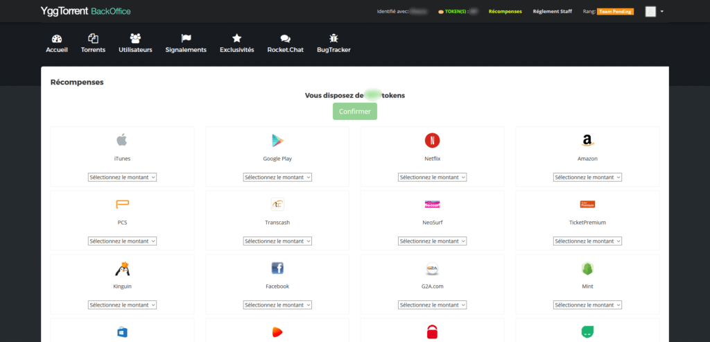 Comment se servir des tokens accumulés ? Comment se servir des tokens accumulés ?