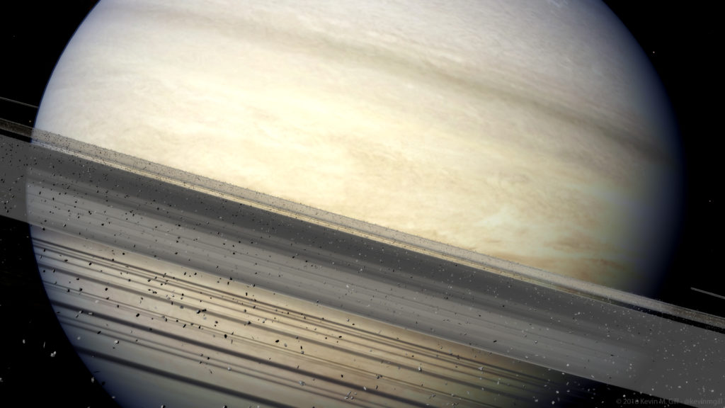 Les anneaux de Saturne. // Source : Flickr/CC/Kevin Gill