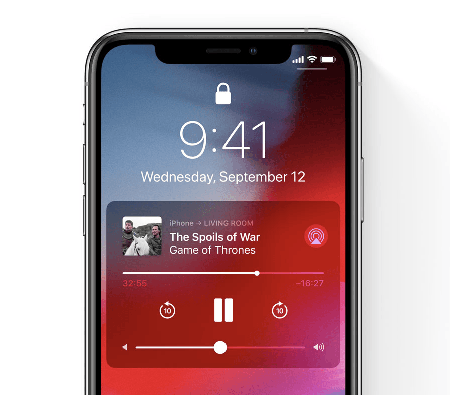 AirPlay 2 sur TV // Source : Apple