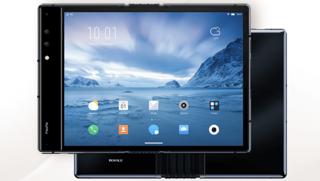 Smartphone pliable Royole FlexPai // Source : Royole Smartphone pliable Royole FlexPai // Source : Royole