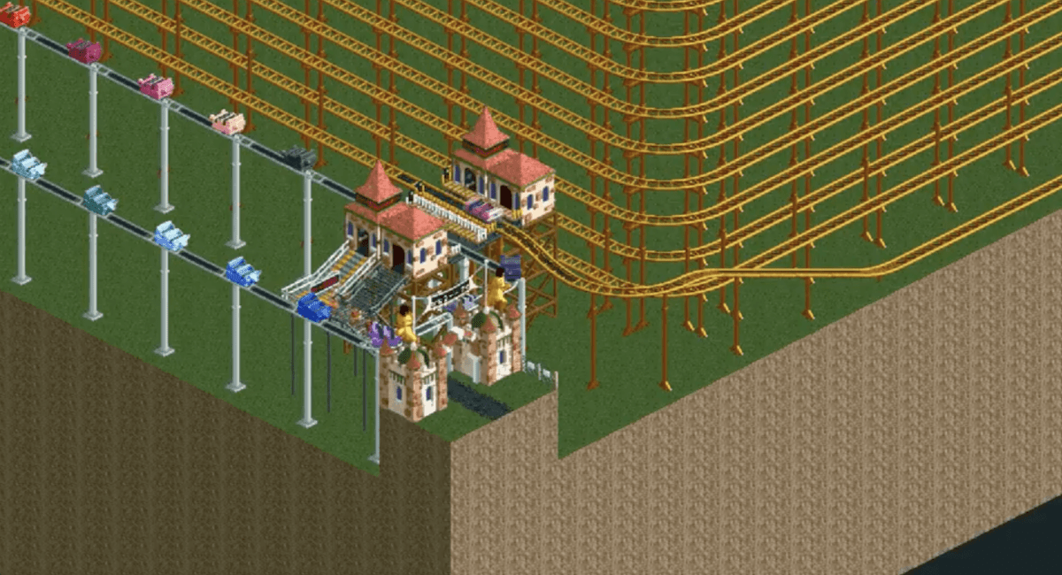 Roller Coaster Tycoon 2 // Source : Capture YouTube Marcel Vos